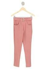 calça de tecido feminina rosa