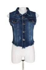 colete jeans feminino suez azul