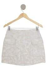 saia em jacquard Renner feminina off white 