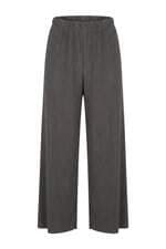 Calça Uniqlo feminina plissada cinza 
