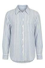 Camisa Feminina H&M Listrada Azul e Branca