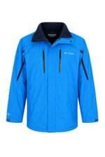 Jaqueta Columbia masculina em nylon azul