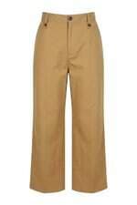 Calça de sarja Zara feminina caramelo