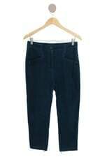 calça em cotelê renata campos feminina verde