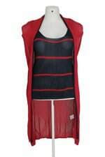 Conjunto duas peças Mara Mac feminino vermelho e azul