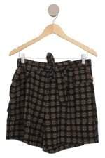 Shorts Tvz xadrez com faixa na cintura