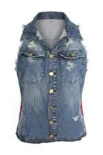 Colete Jeans Feminina Patogê Azul 