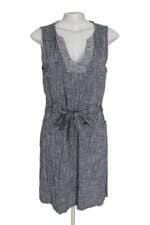 Vestido Reserva Natural azul com faixa na cintura