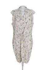 Vestido Reserva Natural bege estampado