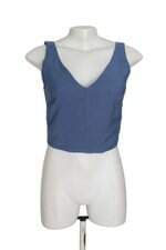 Cropped Bobstore feminino azul