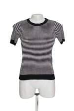 Blusa Zara feminina preta e branca