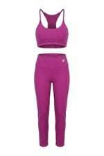 Conjunto Fitness  Feminino Duas Peças Achados Repassa Roxo 