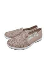slip on feminino rosa com corte à laser