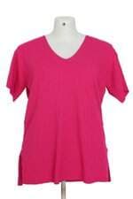 Blusa Tricô Zara Feminina Rosa Com Fenda Lateral