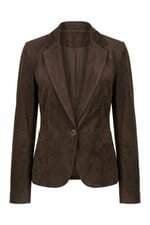 Blazer Zara feminino marrom com com forro