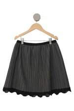 Saia Tyrol kids cinza com plissado