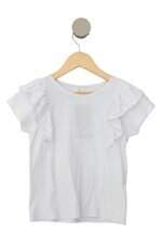  Blusa Amaro kids branca com babado
