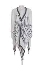 Saída de praia Renner branca estampada