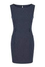 Vestido Tommy Hilfiger azul marinho com poás
