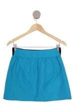 Minissaia Zara feminina azul cós com elástico