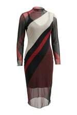 Vestido em Tule Charry Manga Longa Estampado 