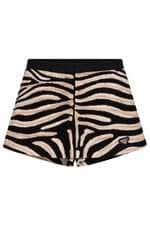 Shorts Saia Estampa Animal Print Lança Perfume