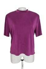 Blusa Canal feminina malha fria roxa