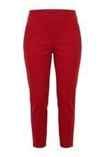 Calça Zara feminina vermelha com recortes