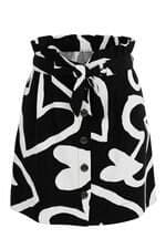 Saia Farm feminina preta e branca 