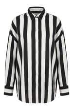 Camisa Viscolinho Feminina Zara Listrada