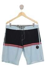 Bermuda Vissla masculina azul listrada