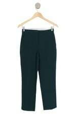 calça de tecido Zara feminina verde