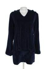 Conjunto três peças La Belle Rouge plush azul marinho