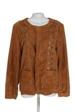 casaco em suede m. nacional feminino caramelo