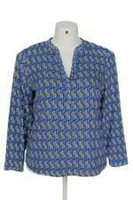 blusa the limited feminina azul estampada