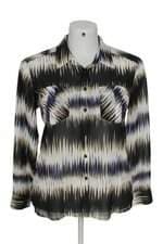 camisa Guess feminina colorida estampada