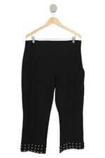 Calça Zara feminina preta com aplique