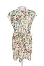 vestido Luigi Bertolli feminino floral com faixa na cintura