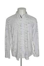 Camisa Renner masculina branca estampada