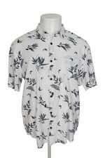 Camisa Renner masculina branca estampada