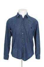 Camisa jeans Reserva masculina azul