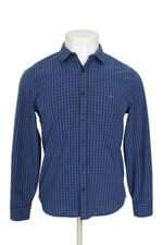 Camisa Aramis masculina azul xadrez