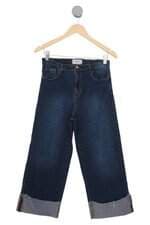 Calça Jeans Amaro Feminina Azul Com Barra Italiana