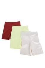 Kit 3 Shorts De Academia Ausar Feminino Off White Amarelo E Terracota