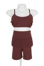 conjunto duas peças ausar feminino marrom