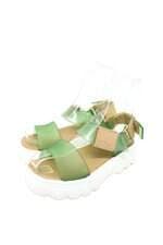 Sandália plataforma Melissa Kick Off verde