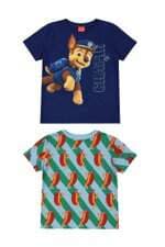 Camiseta kids azul estampada