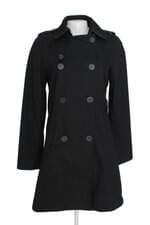 Sobretudo Mango preto com forro