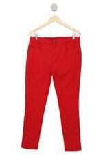 Calça de sarja Ink vermelha