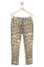 calça de tecido Lança Perfume feminina animal print 